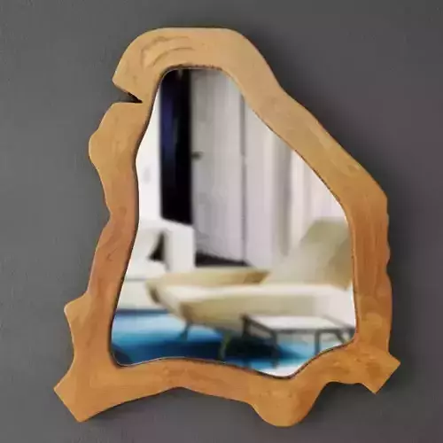 Teak root mirror 3D model
