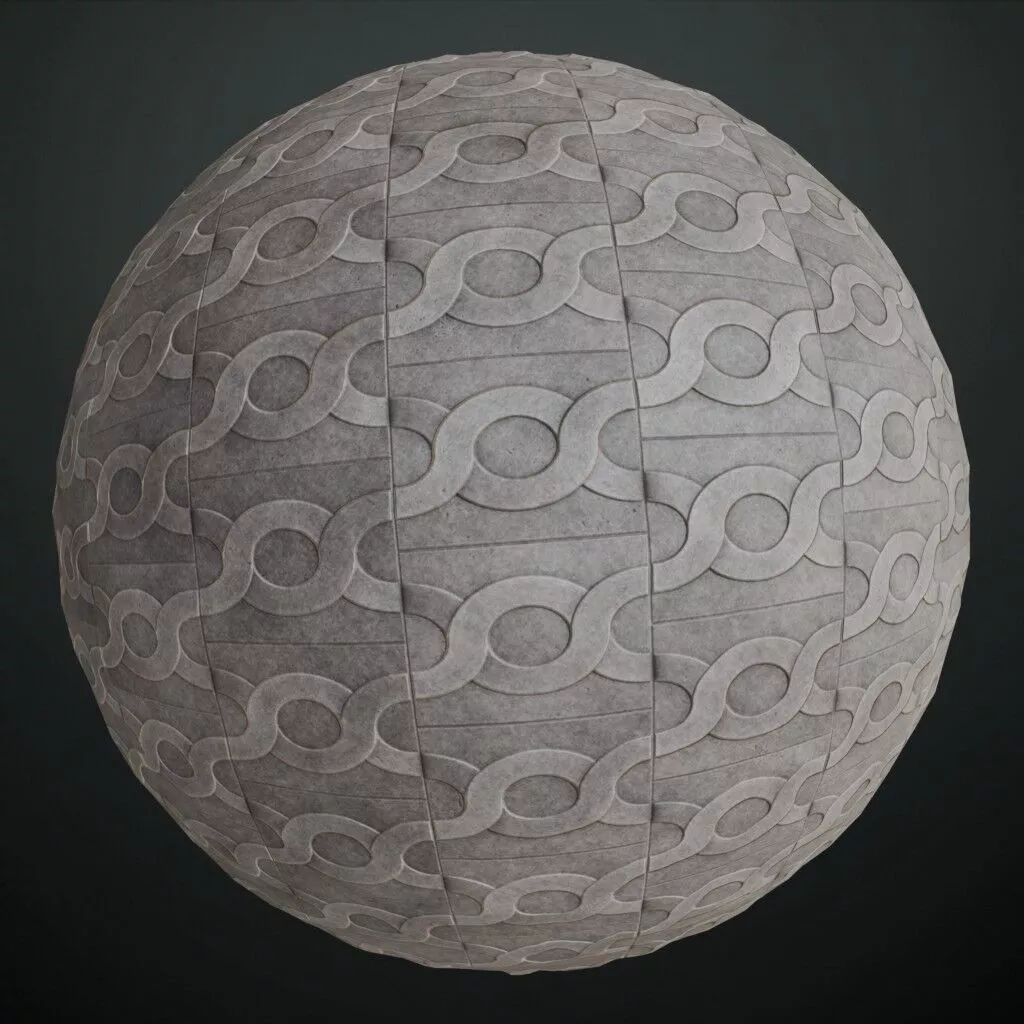 Realistic Concrete Blocks PBR Seamless Texture