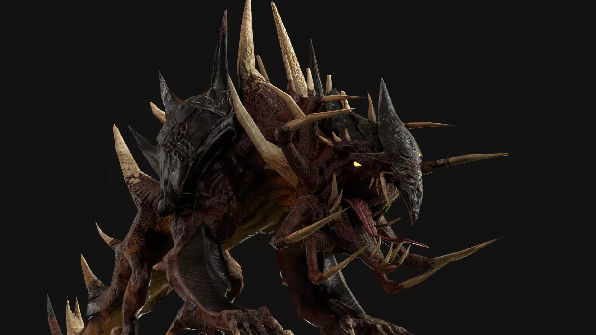3d model Infernal dog Free low-poly 3D model
