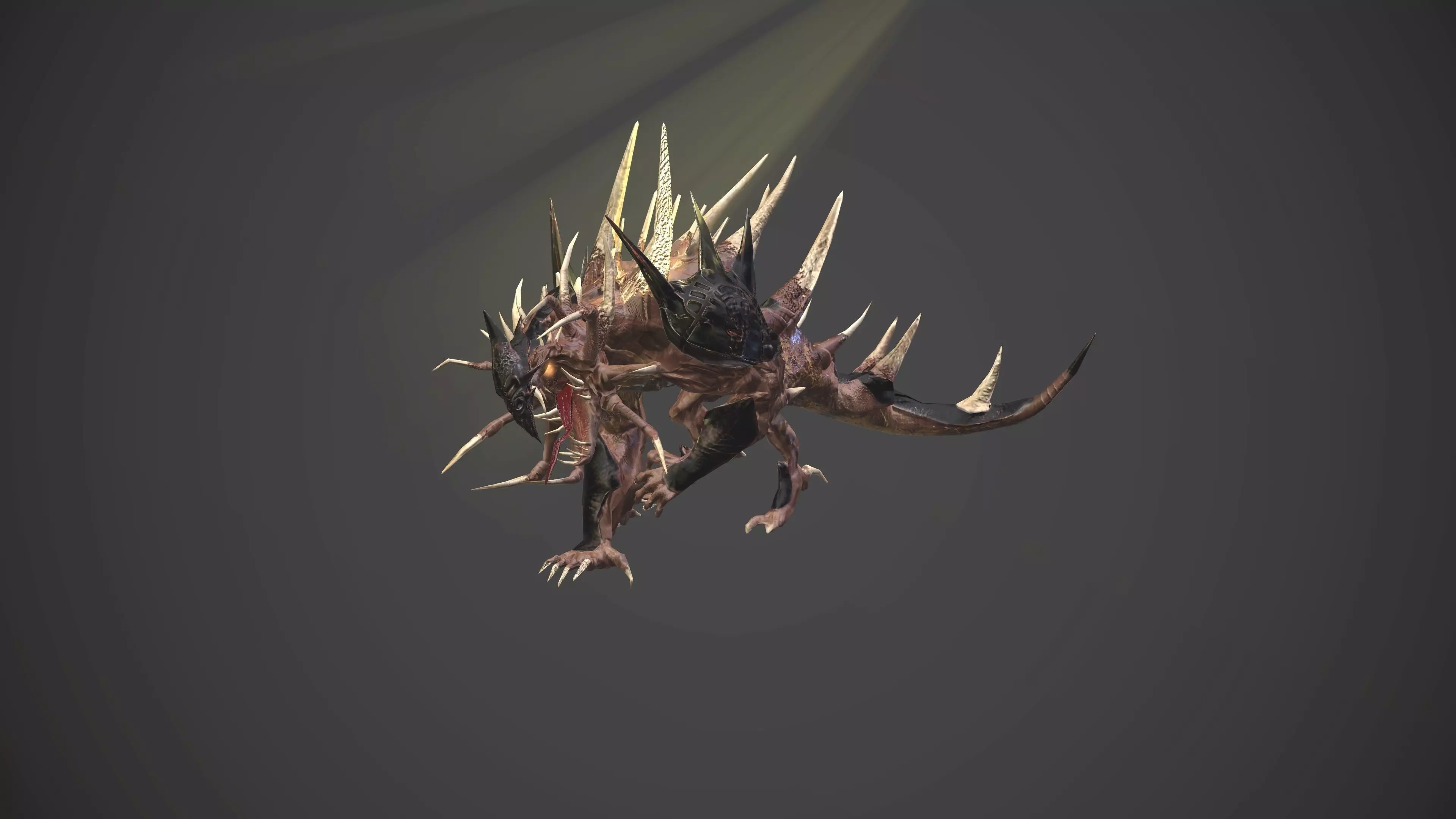 3d model Infernal dog Free low-poly 3D model