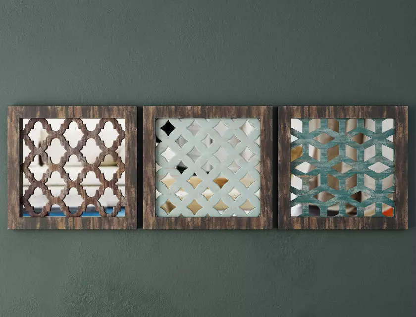 Wood Wall Decor 3D model_0