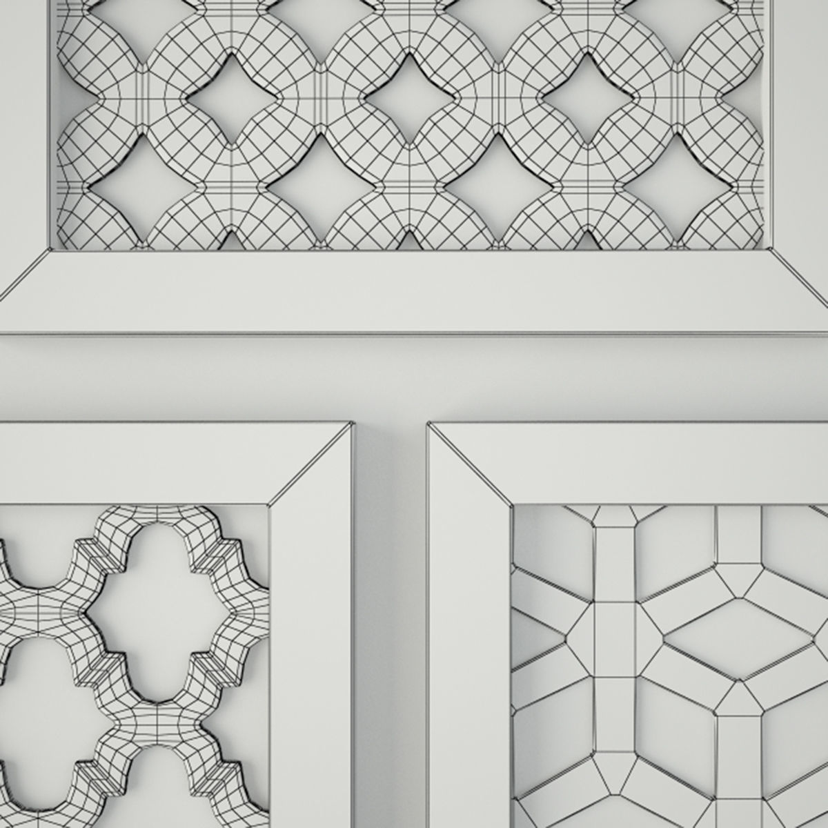 Wood Wall Decor 3D model_4