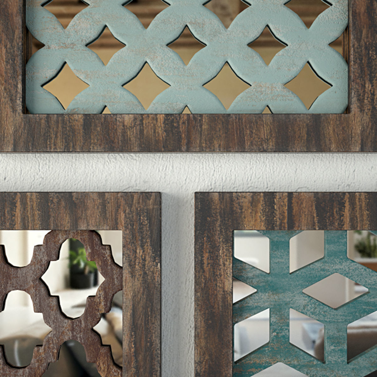 Wood Wall Decor 3D model_3