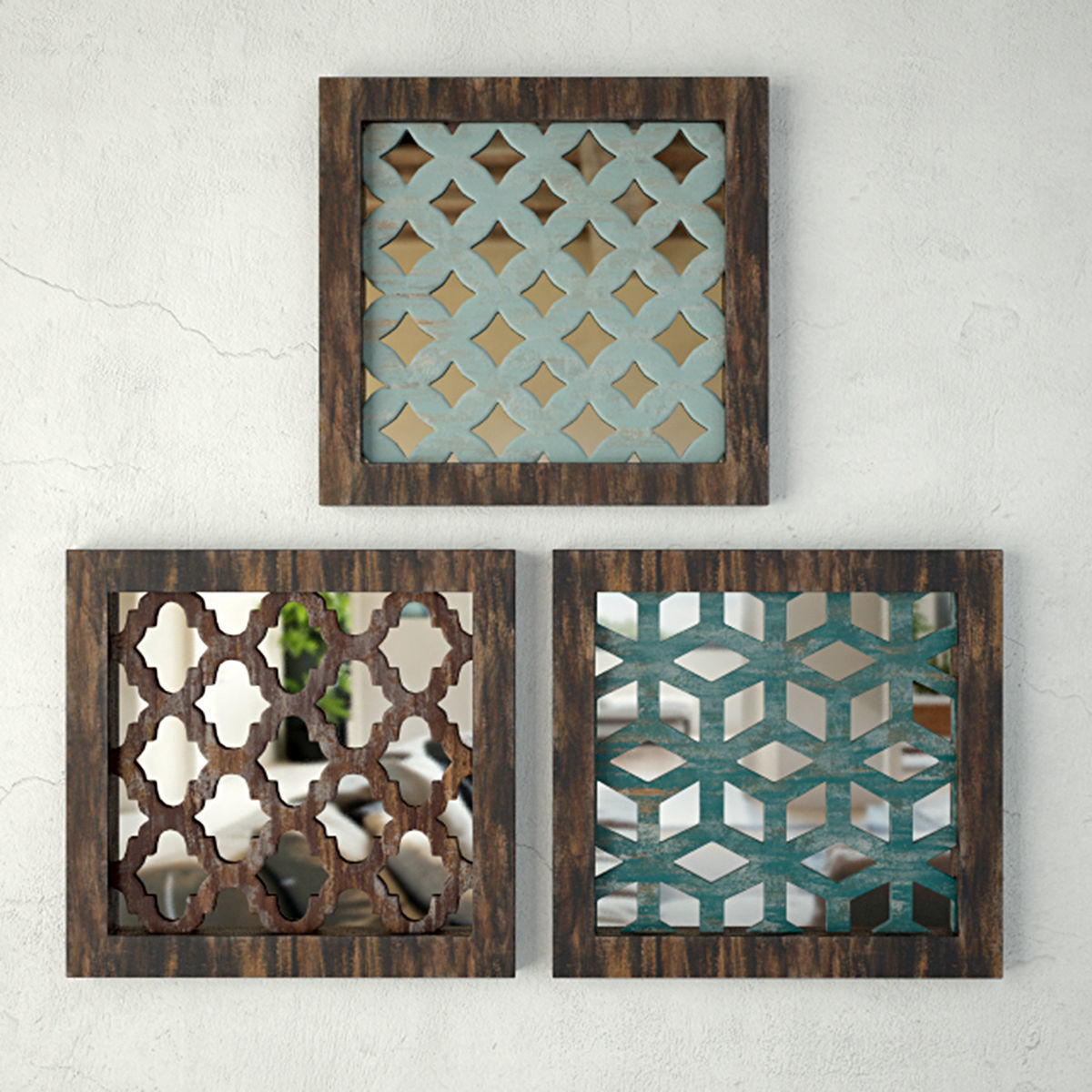 Wood Wall Decor 3D model_1