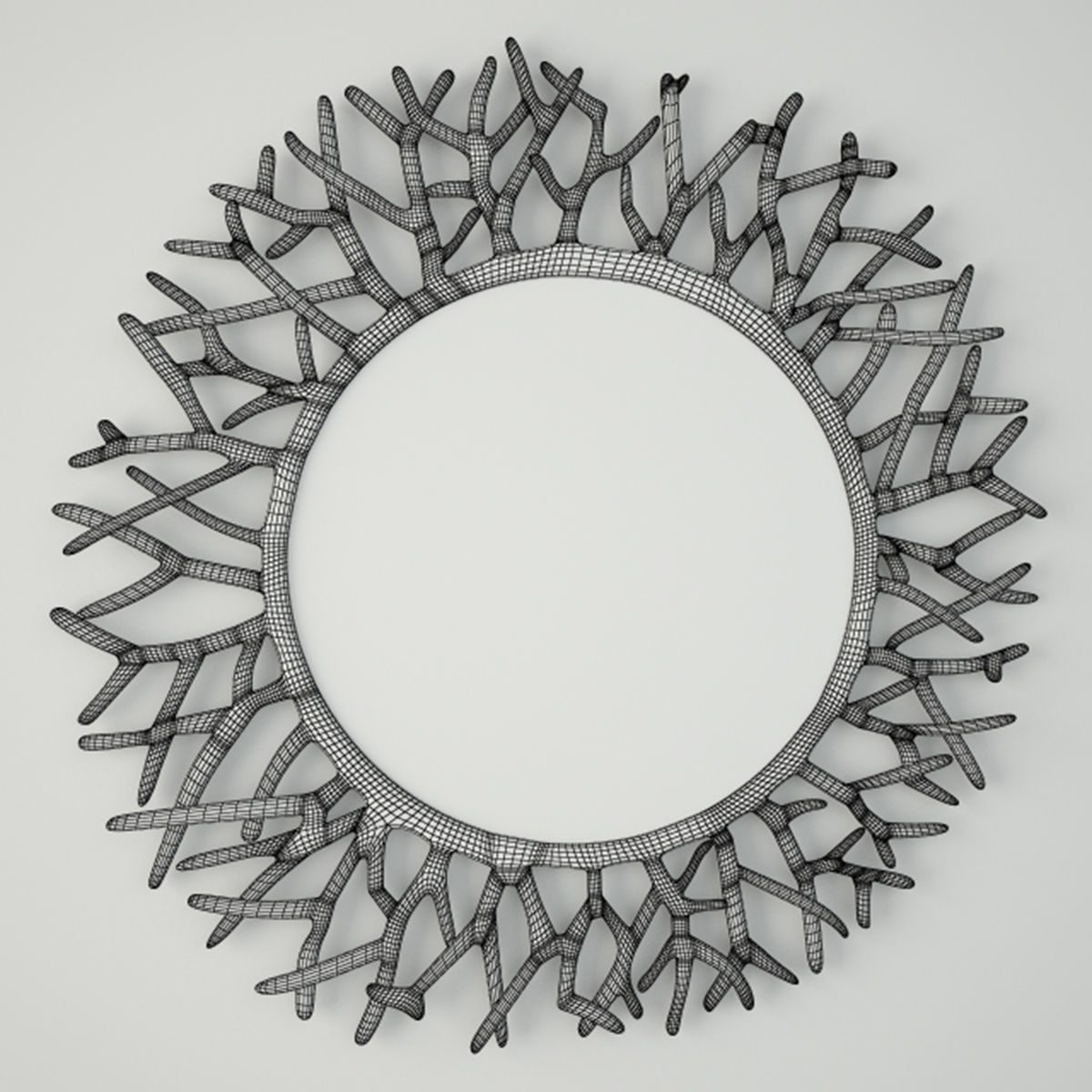 Coral Mirror by ZARA HOME 3D model_2
