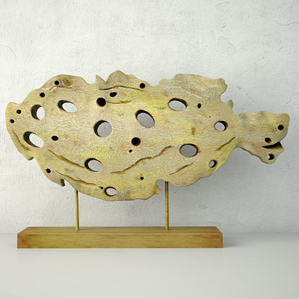 Cutout Fish Decor 3D model_1