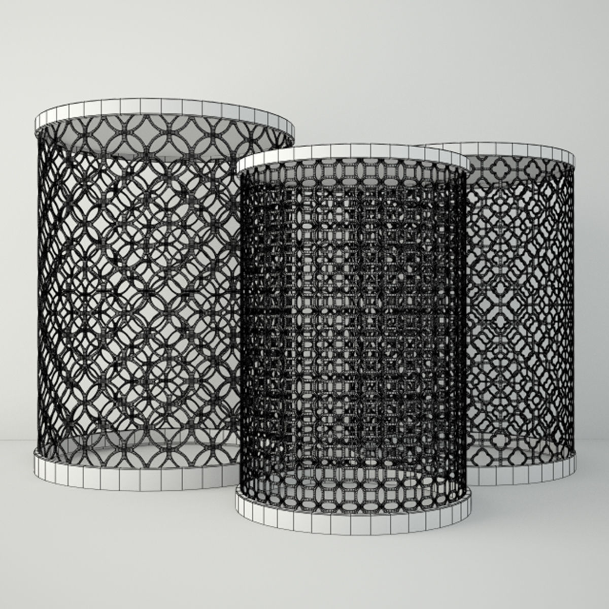 Decorative Table Set 3D model_2