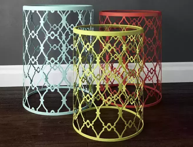 Metal Accent Table Set