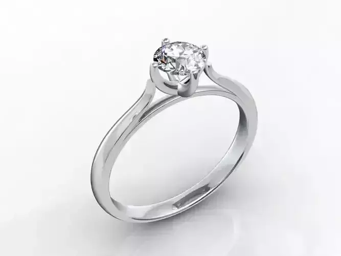 SJMW-2 solitaire diamond engagement ring