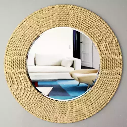 Quincy Rope Wall Mirror 3D model