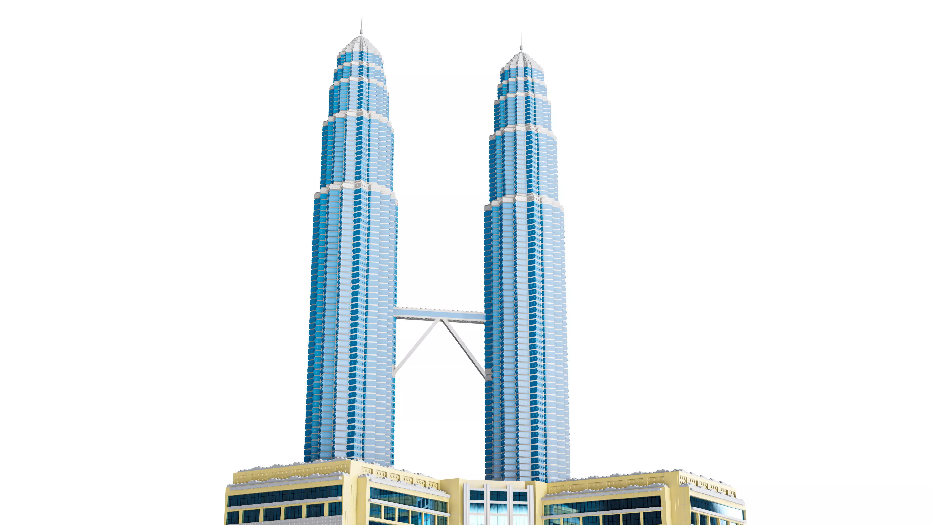 LEGO Malaysia Petronas Towers 3D model