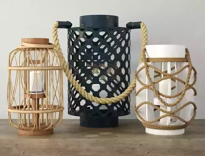 Rope and Rattan Lanterns