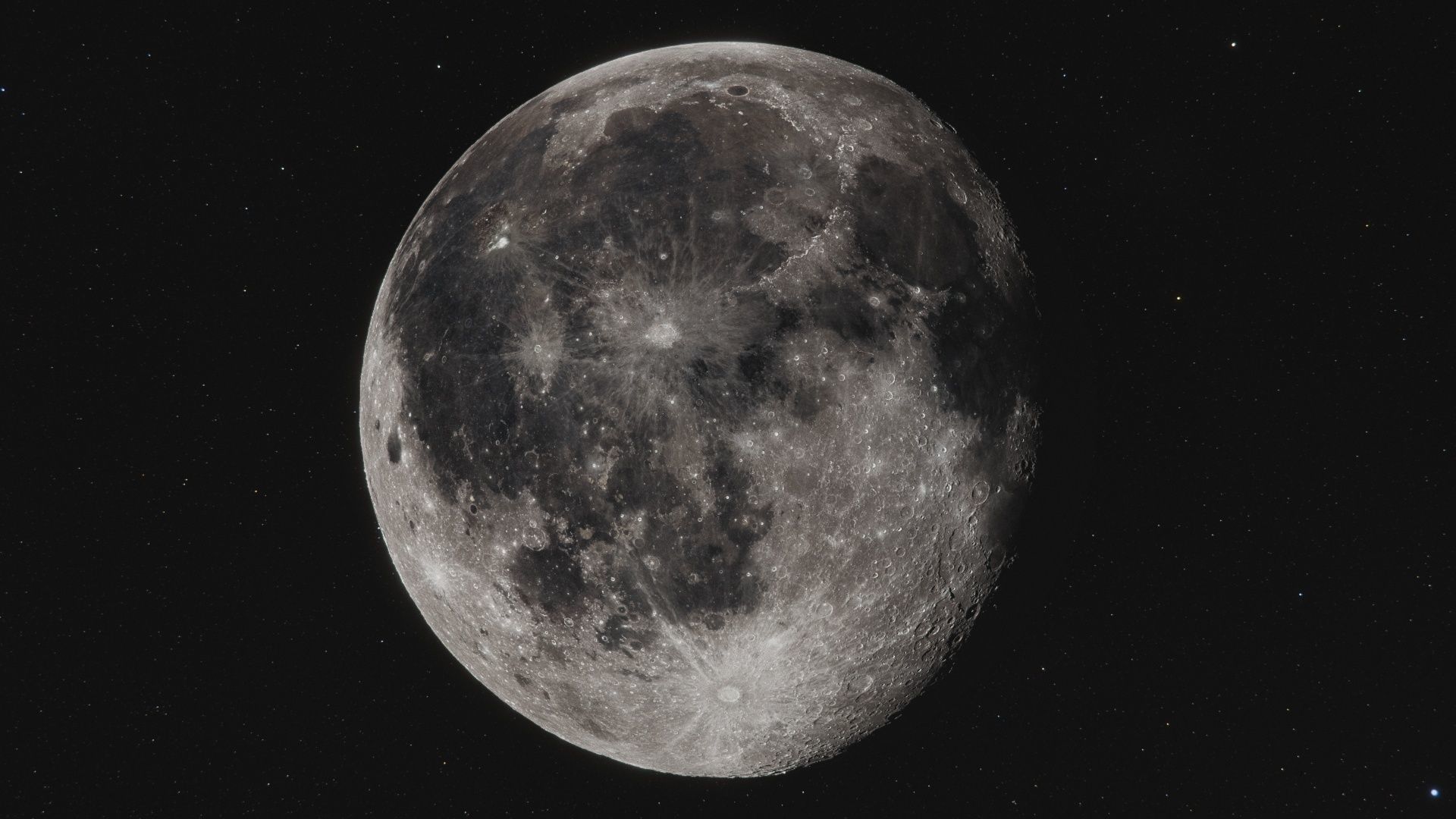 92k Moon Color Map 3D model_1