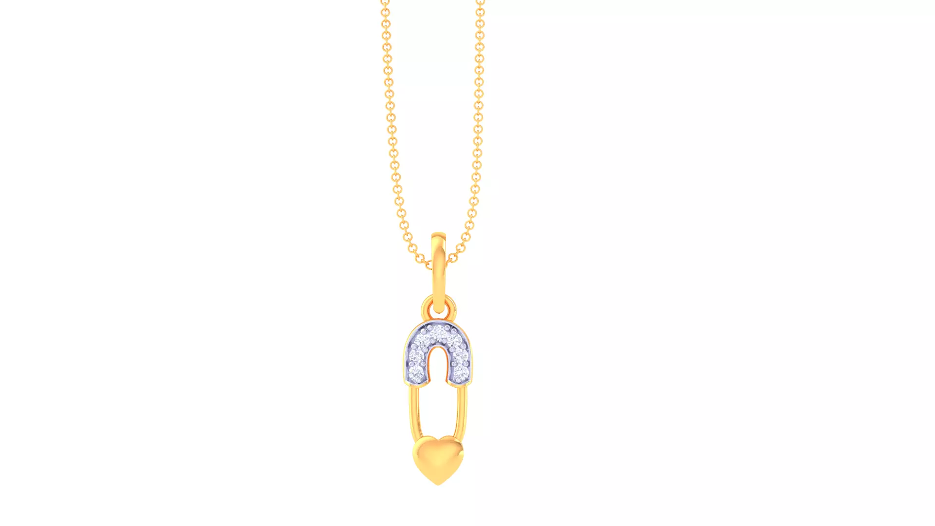 SILVER AND GOLD KIDS PENDANT 3D print model