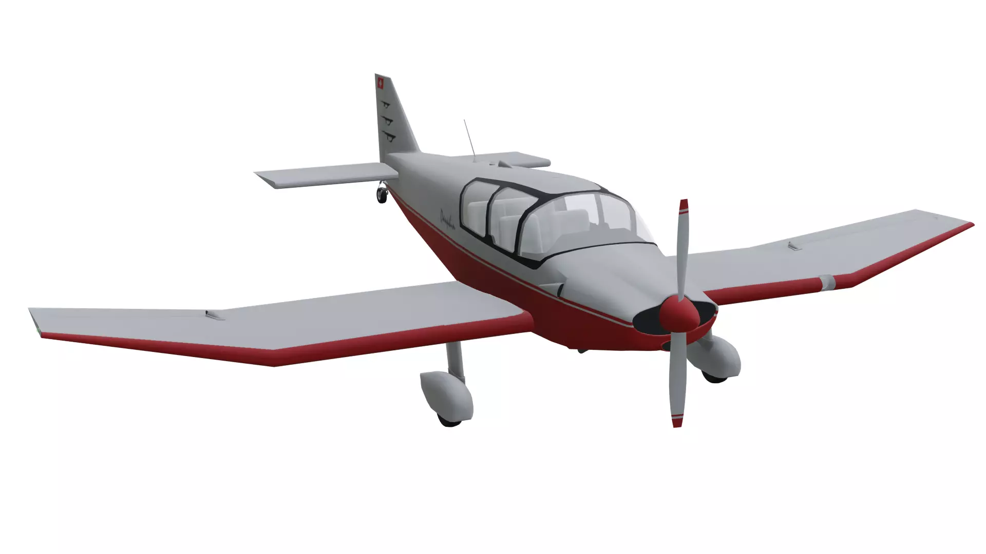 Robin DR-221 Dauphin Low-poly 3D model
