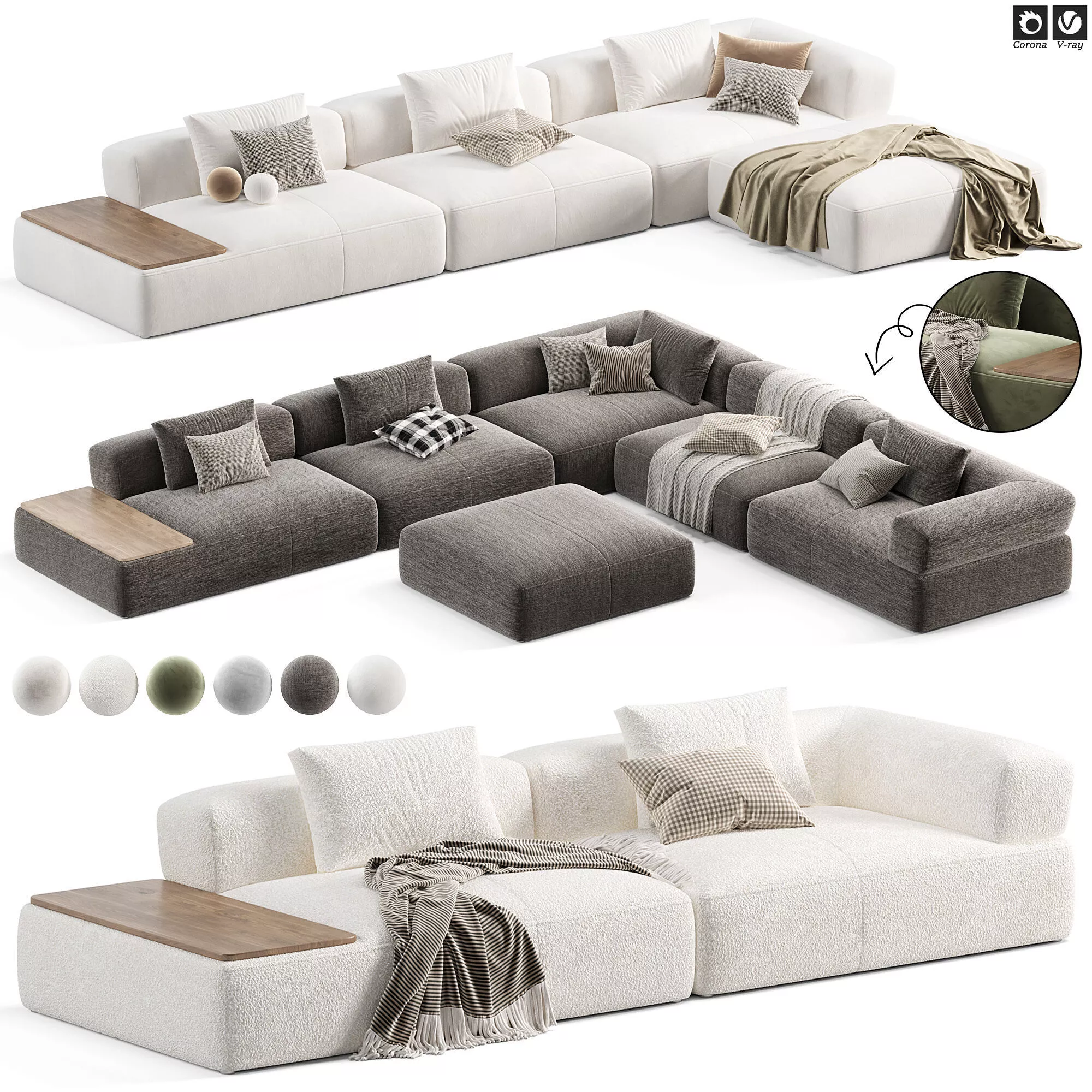 Casa Albalonga Modular Sofa 3D model