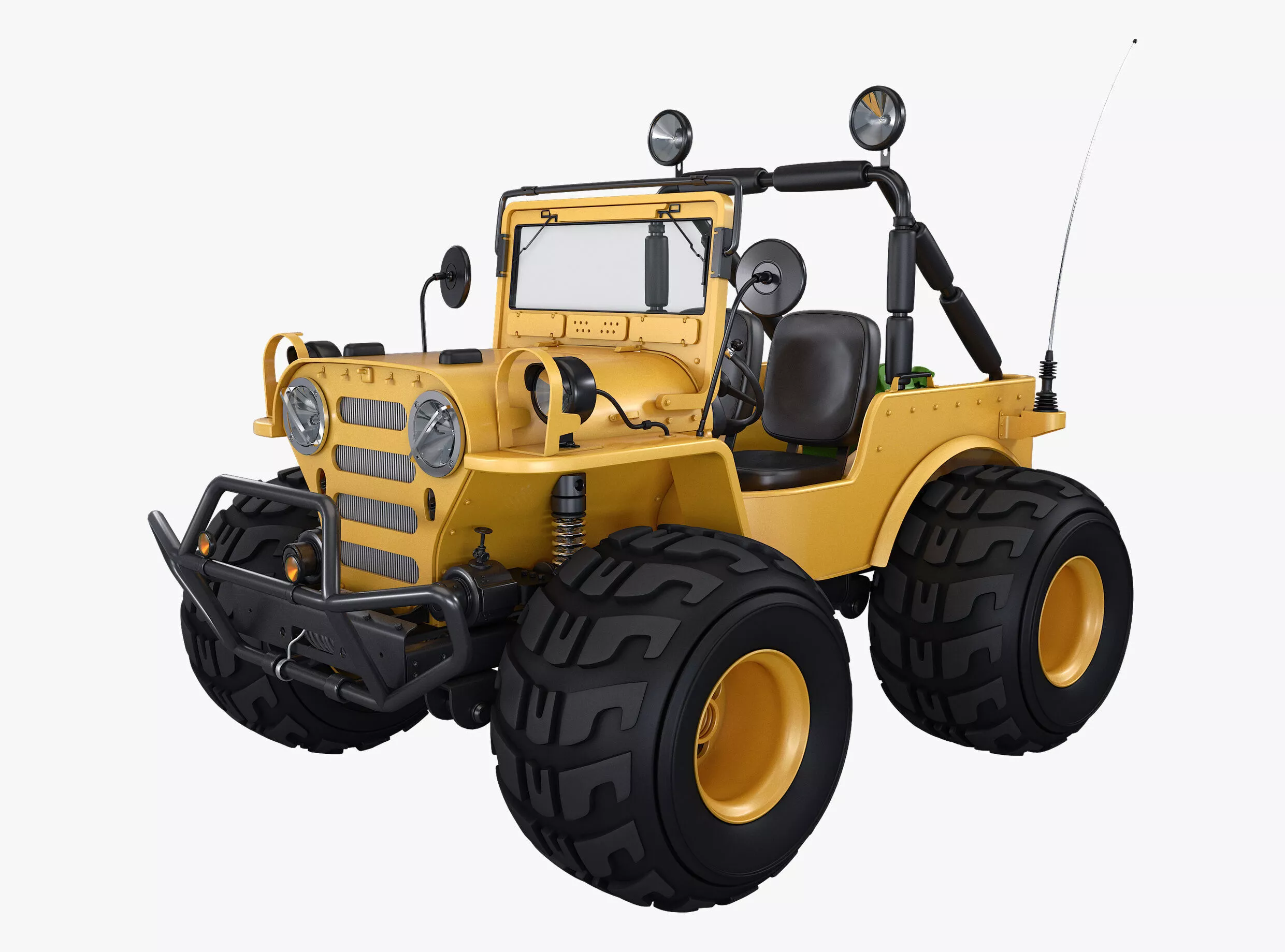 Stylized Off-Road Buggy M1 3D model