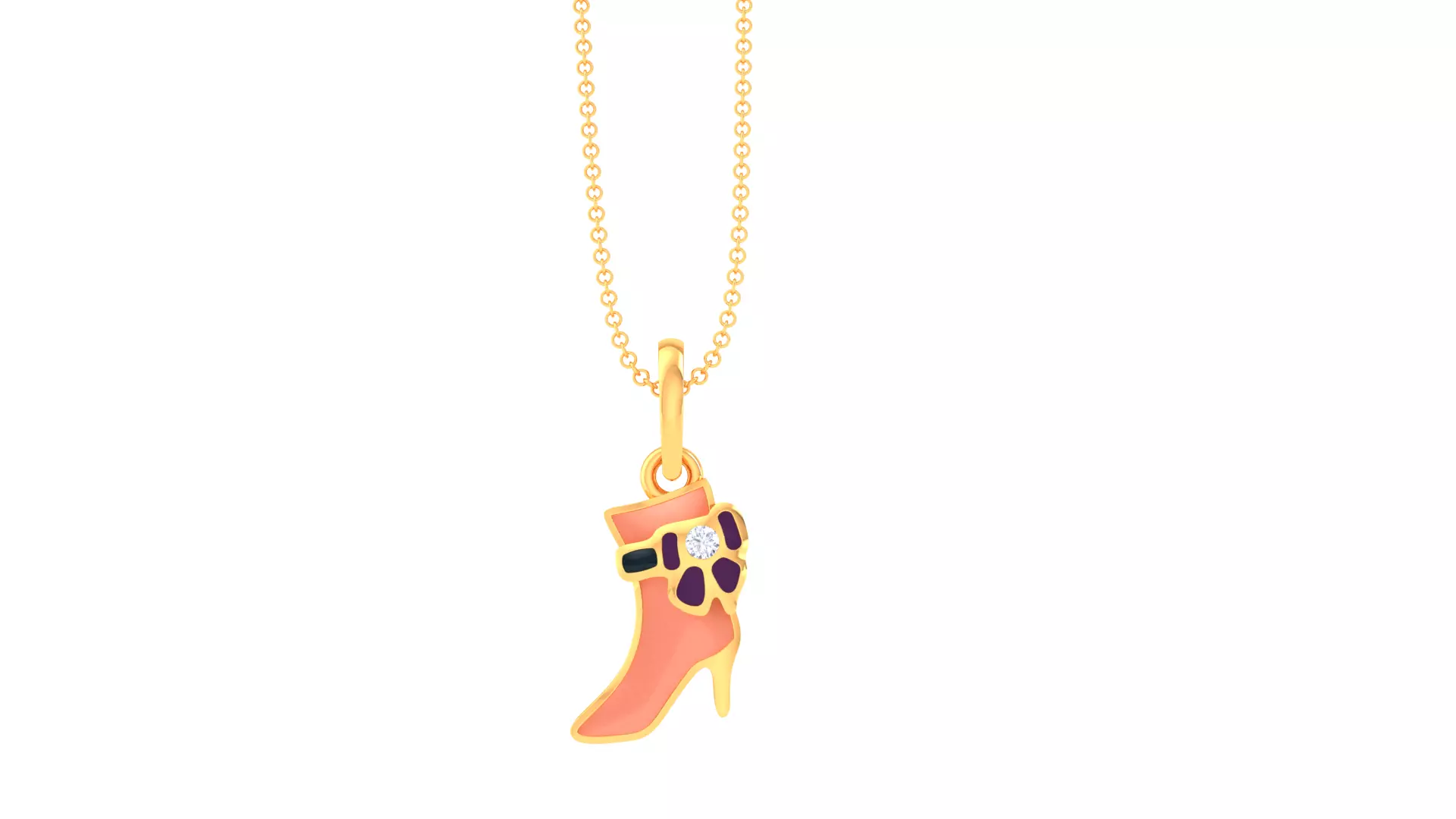 SILVER AND GOLD KIDS PENDANT 3D print model