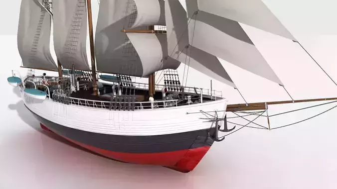 FRAM Historical Ship 3D model