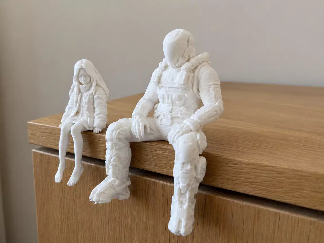 Pragmata Diana and Hugh 3D print model