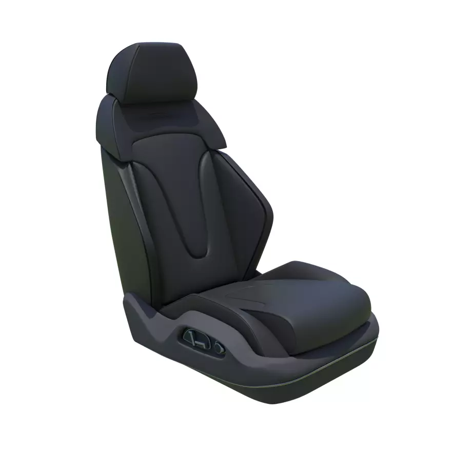 Car seat 3D Model Low-poly 3D model