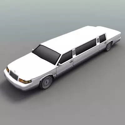 Stretch Limo Low-poly 3D model_0