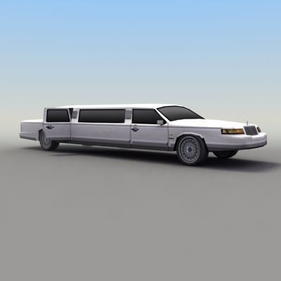 Stretch Limo Low-poly 3D model_13