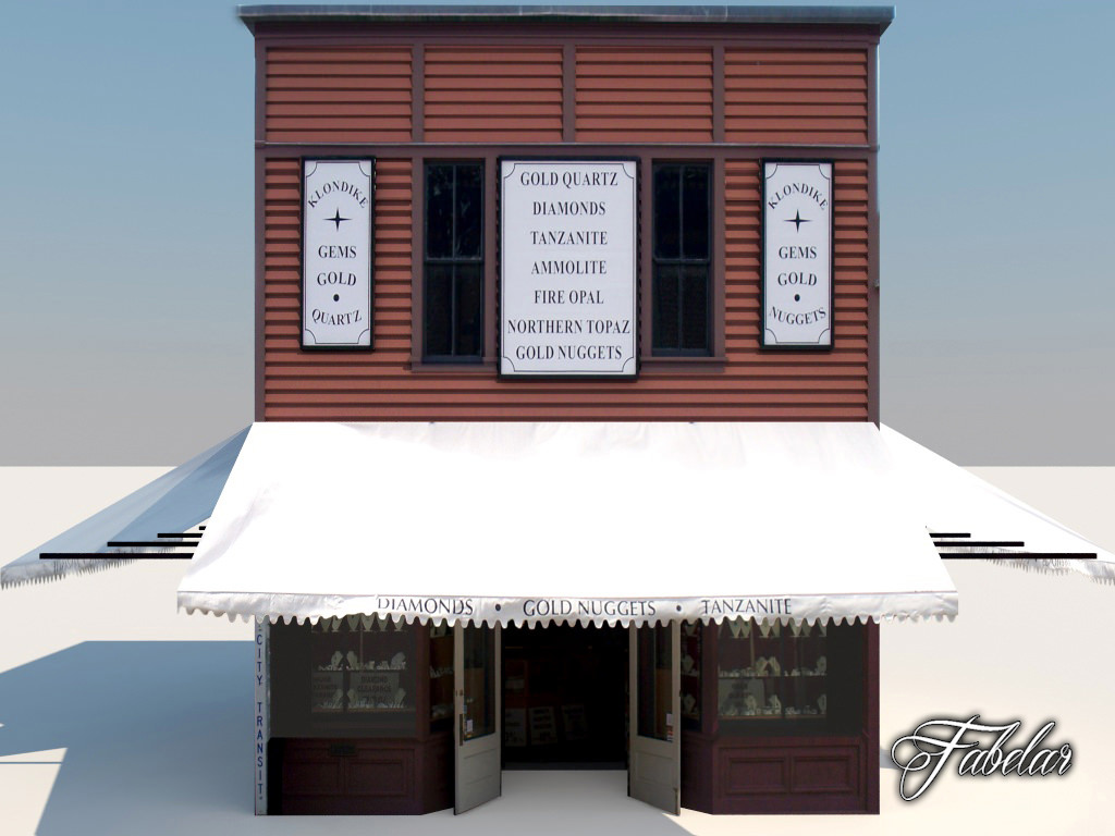 Building 10 Low-poly 3D model_1