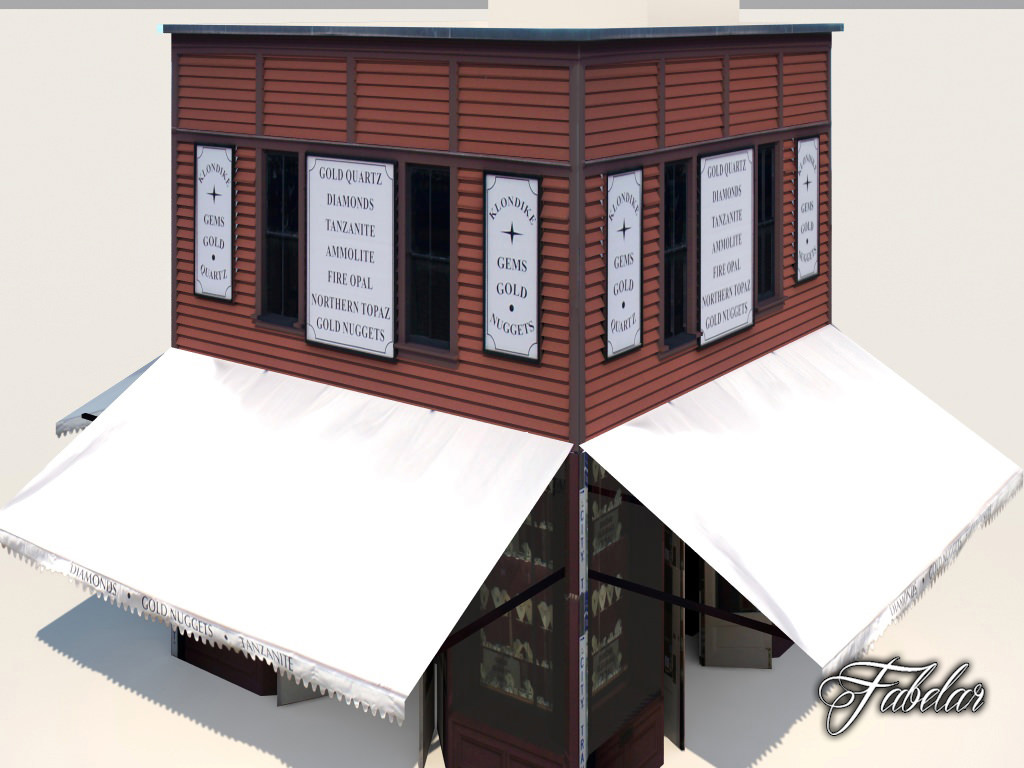 Building 10 Low-poly 3D model_2