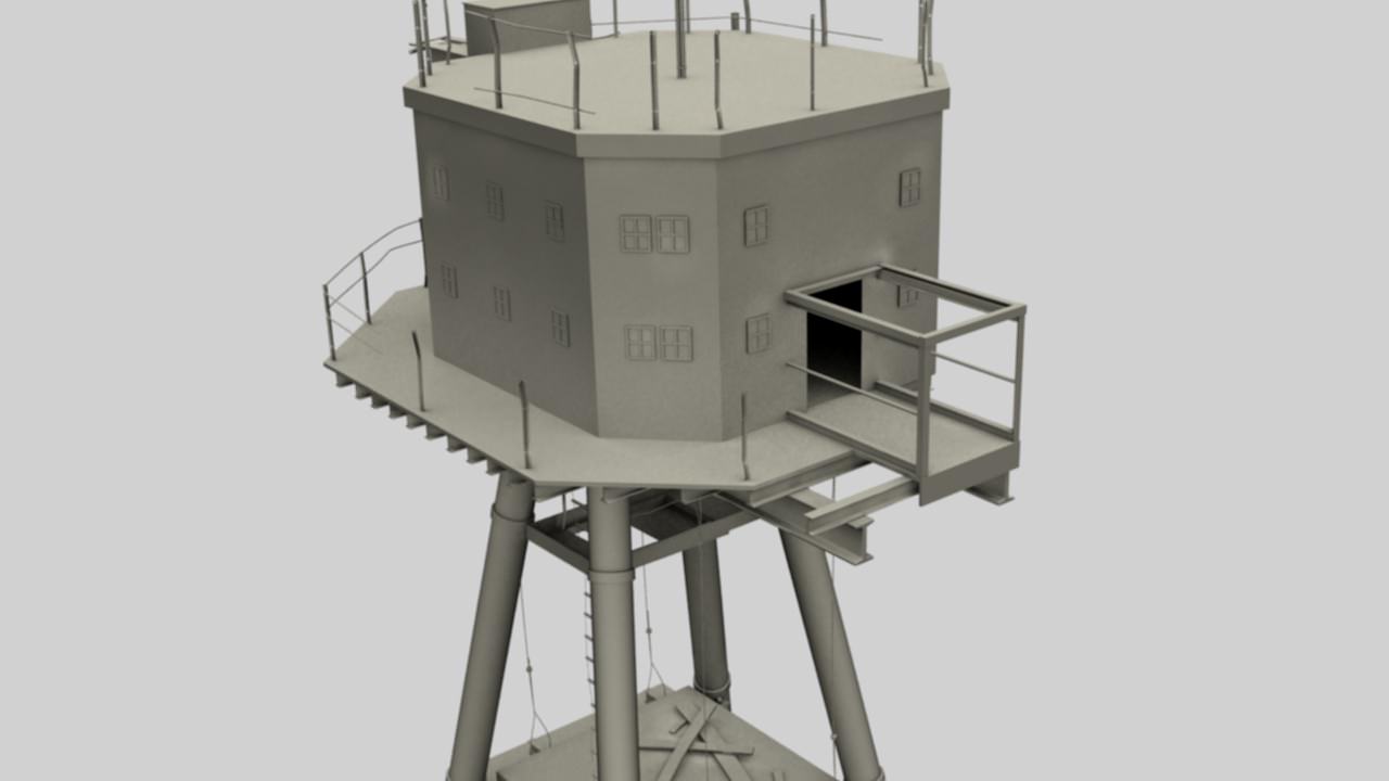 Maunsell Forts 3D model_4