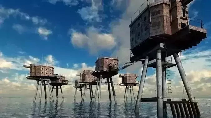 Maunsell Forts 3D model