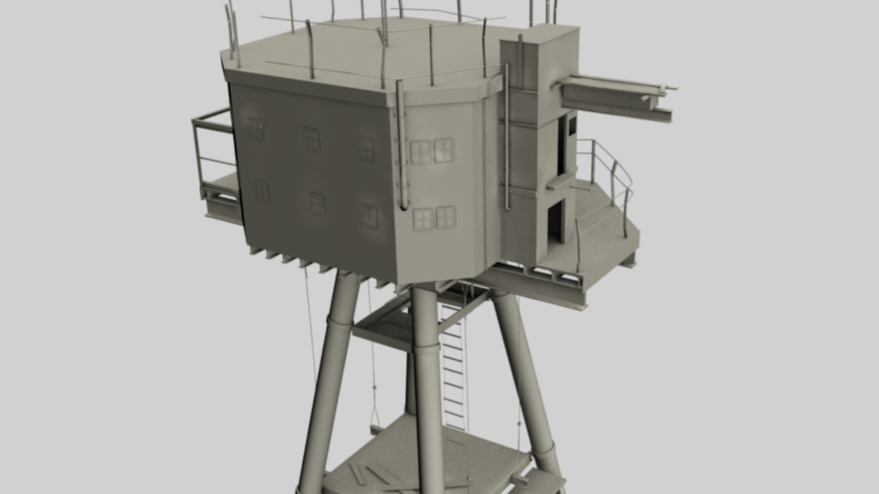Maunsell Forts 3D model_2
