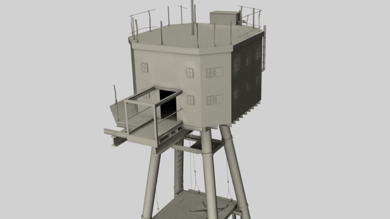Maunsell Forts 3D model_1