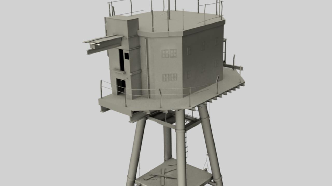 Maunsell Forts 3D model_3