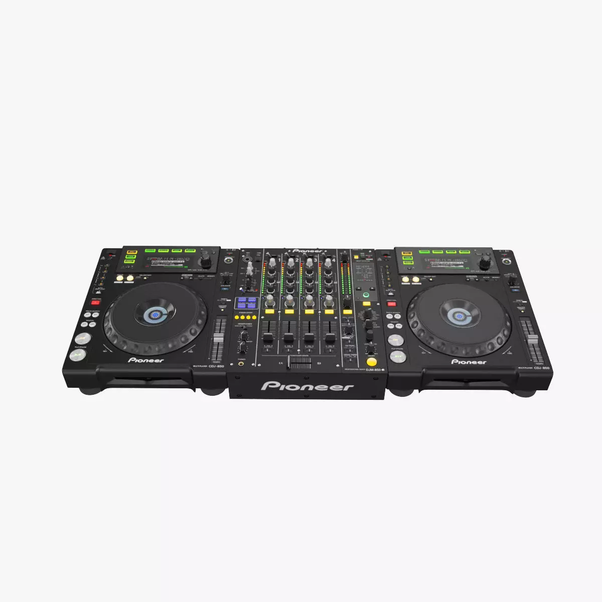 Dj Set Pioneer 850 3D model_0