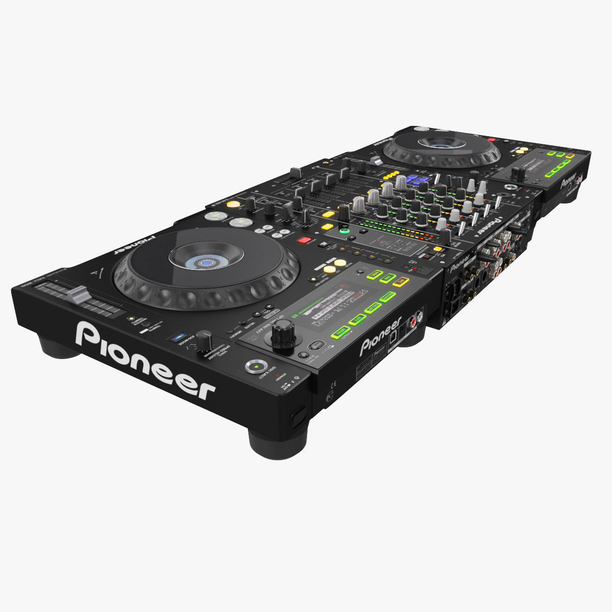 Dj Set Pioneer 850 3D model_2