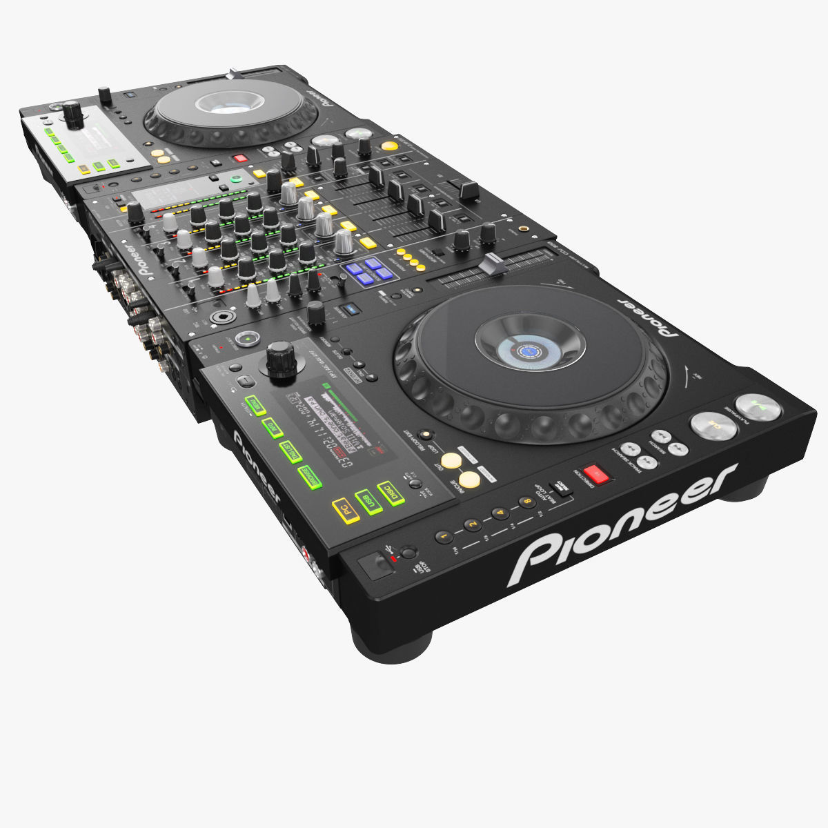 Dj Set Pioneer 850 3D model_3