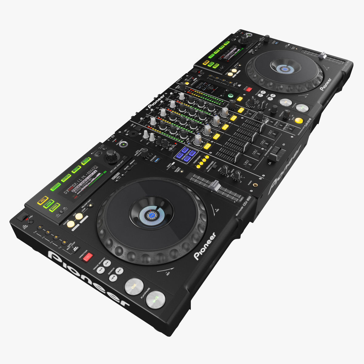 Dj Set Pioneer 850 3D model_5