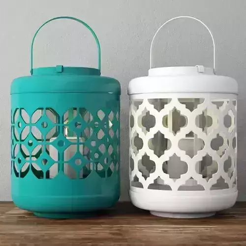 Dharma Metal Lantern Set 3D model