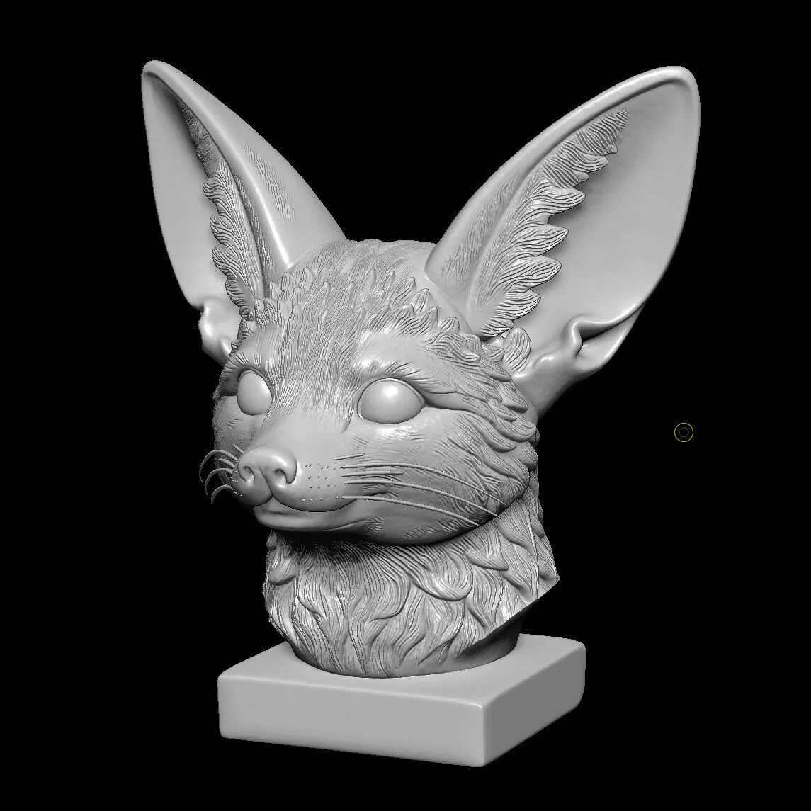fox sculpture 3D print model