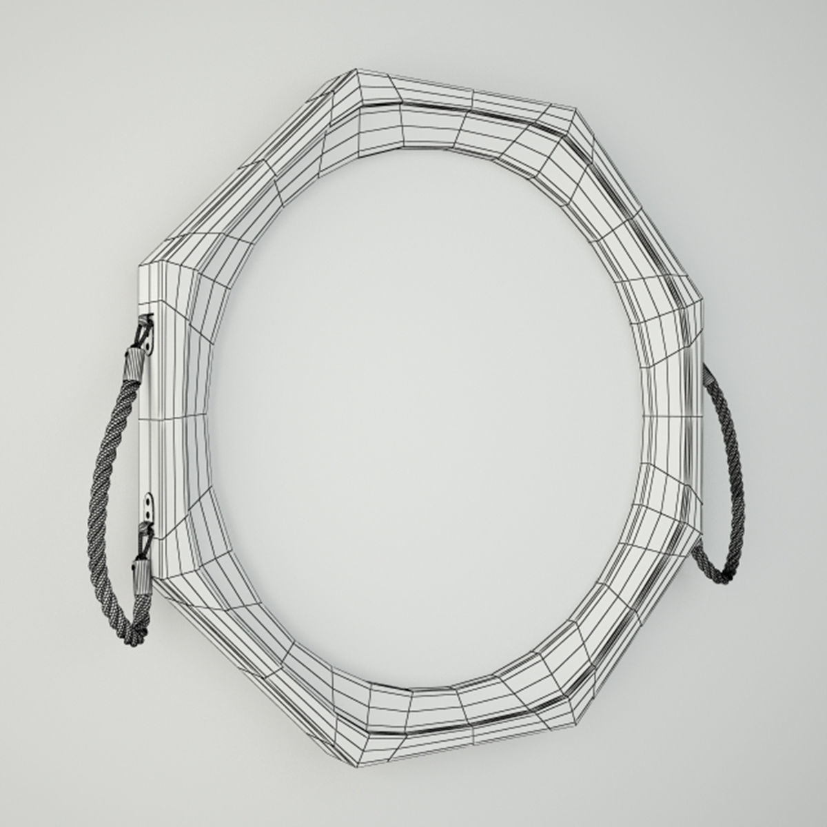 Garrett Wall Mirror 3D model_4