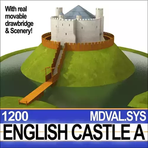 Medieval English Castle A 3D model