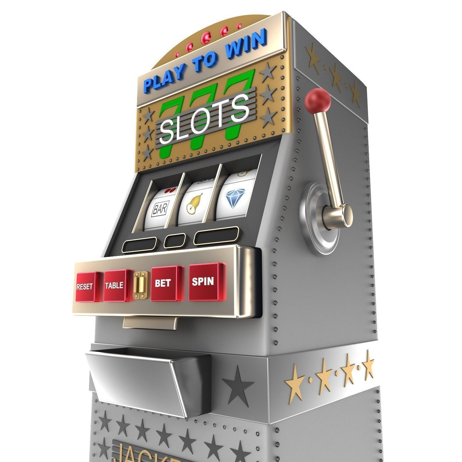A slot machine or gamble machine 3D model_7