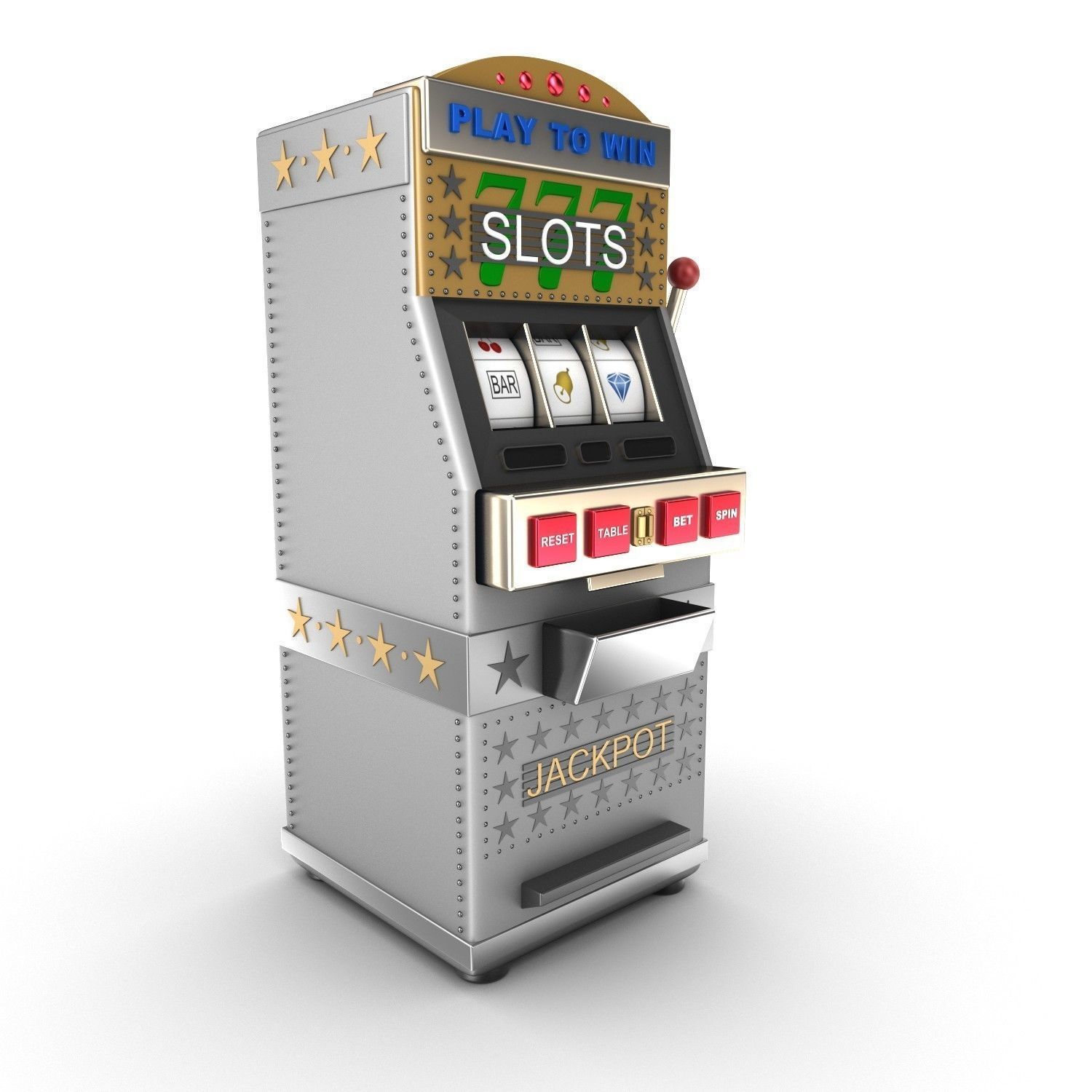 A slot machine or gamble machine 3D model_5