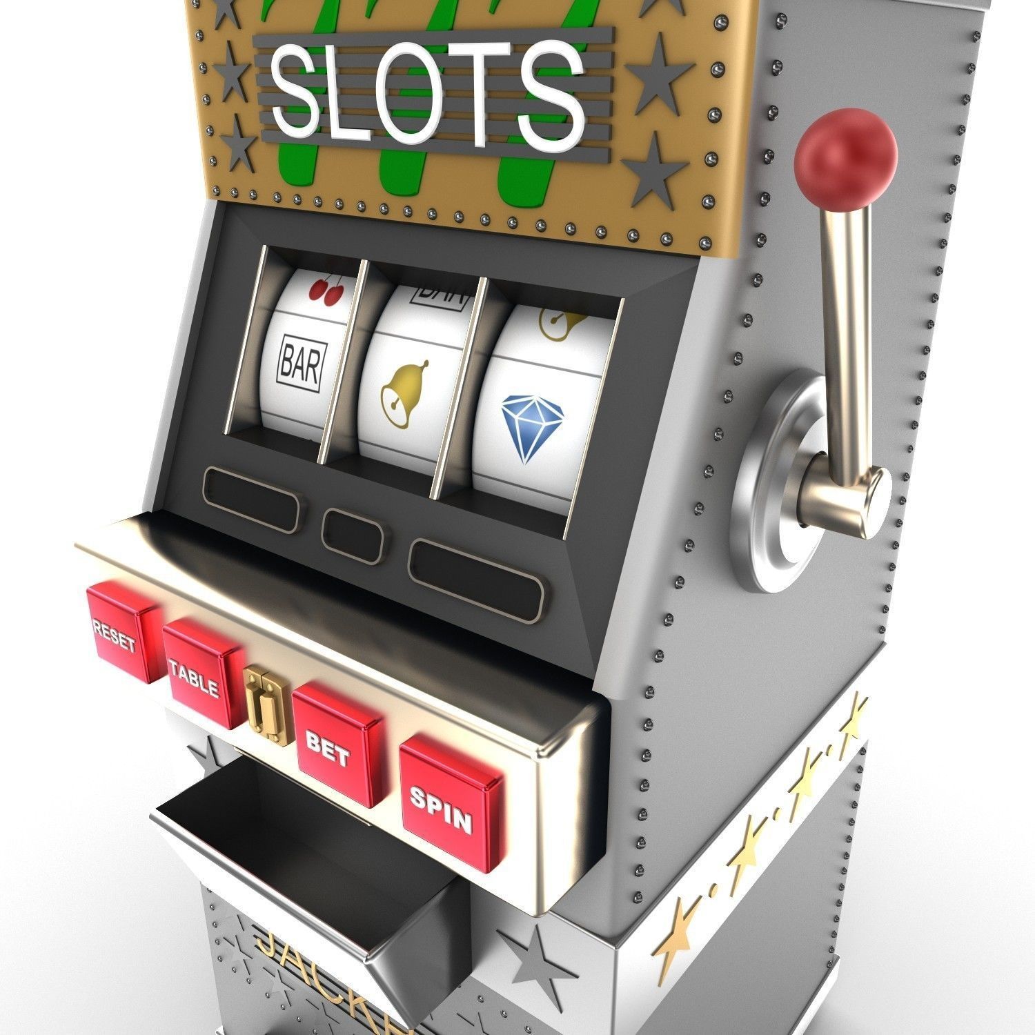 A slot machine or gamble machine 3D model_6