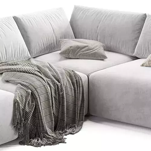 RH Santiago Sectional Outdoor Sofa 3D model 6