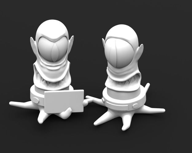 Kang and Kodos 3D print model