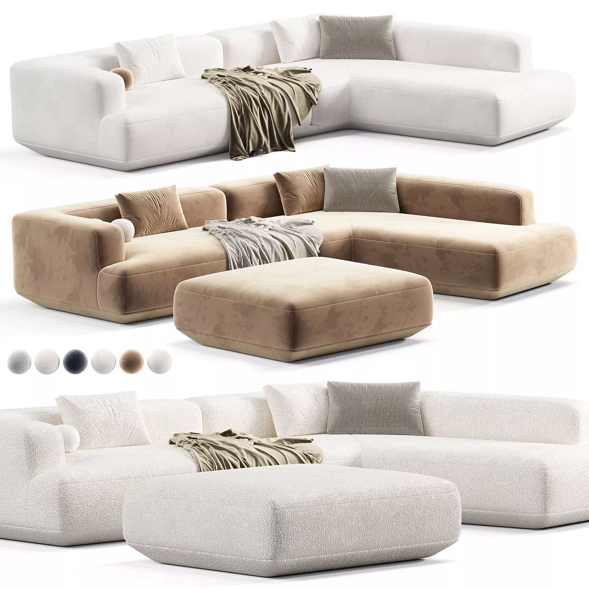 Flexform Loungescape Sofa 3D model