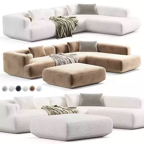Flexform Loungescape Sofa 3D model