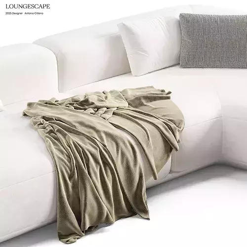 Flexform Loungescape Sofa 3D model 4